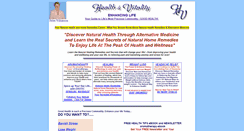 Desktop Screenshot of health-vitality.com